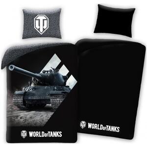Bavlněné ložní povlečení World of Tanks - se svítícím efektem - 100% bavlna - 70 x 90 cm + 140 x 200 cm