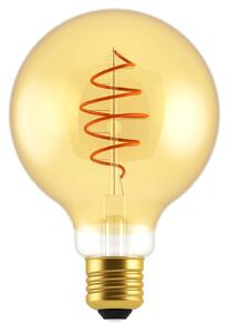 Stmívatelná LED žárovka NORDLUX E27 Spiral deco 4,5 W a 4,9 W Varianta: Ø 95 x 140 mm, 4,9 W, 400 lm, 2200 K, zlatá