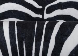 Breno Kusový koberec ETOSHA 4111 Black, Černá, Bílá, Vícebarevné, 100 x 135 cm