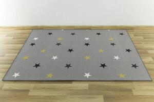 Dětský koberec Stars 19 šedý