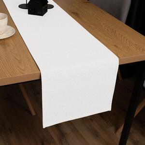 Biante Dekorační běhoun na stůl BKW-201 Slonová kost žíhaná 20x120 cm