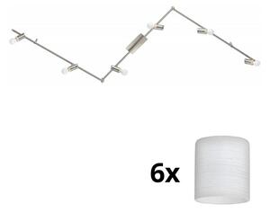 Eglo - LED Bodové svítidlo MY CHOICE 6xE14/4W/230V chrom/bílá