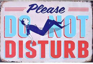 Ceduľa Do Not Disturb Vintage style 30cm x 20cm Plechová tabuľa