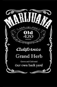 Ceduľa Marijuana Vintage style 30cm x 20cm Plechová tabuľa