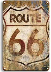 Ceduľa Route 66 Vintage style 30cm x 20cm Plechová tabuľa