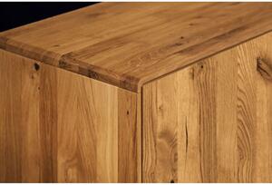 Vysoká komoda z dubového dřeva 90x92 cm Greg - The Beds