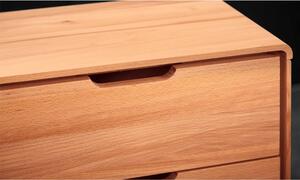 Nízká komoda z dubového dřeva 90x63 cm Greg - The Beds