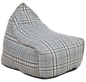Sedací vak 200 L DROP LINEN 63 cm 75 cm Šedá