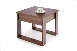 HALMAR Konferenční stolek NEA SQUARE 60 cm hnědý ořech