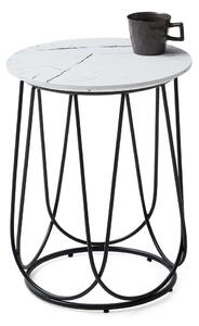 HALMAR Konferenční stolek NUBIRA 40 cm černý/bílý