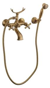 Vanová baterie Paffoni Ricordi se sprchovým setem 150 mm bronz IR023BR