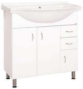 Koupelnová skříňka s umyvadlem Keramia Pro 80x50 cm bílá PRO80DV