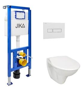 Cenově zvýhodněný závěsný WC set Jika do lehkých stěn / předstěnová montáž + WC Jika Nila KMPLJIKAS