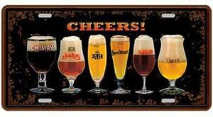 Ceduľa značka Cheers pivo 30,5cm x 15,5cm Plechová tabuľa