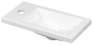Aqualine Aqualine, Nábytkové umyvátko, litý mramor, 37x18cm, bílá, LM370