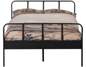 Hoorns Černá kovová postel Sheldon 120 x 200 cm