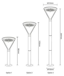 Globo 36910 - LED Solární lampa LATERNA LED/18W/3,7V 8000 mAh IP54