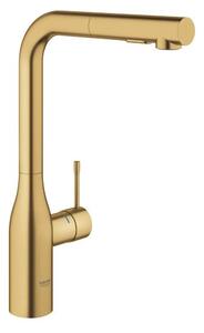 Dřezová baterie GROHE Essence New s vytahovací sprškou Brushed Cool Sunrise 30270GN0