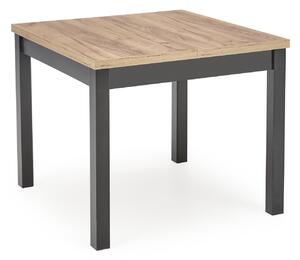HALMAR Jídelní rozkládací stůl TIAGO SQUARE 90/125 cm dub craft zlatý/černý