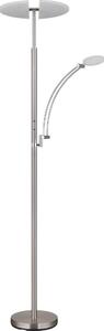 Globo 58909N - LED Stmívatelná stojací lampa TIRANA 40W/230V + 5,5W matný chrom