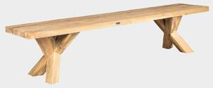 FaKOPA s. r. o. SPIDER RECYCLE - zahradní teaková lavice 190 cm (provedení prkna)