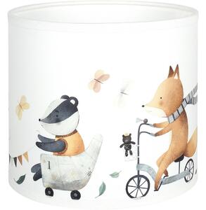 Brilagi - Stínidlo univerzální BOBO E27 pr. 15 cm bílá/zvířátka