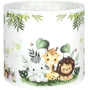 Brilagi - Stínidlo univerzální BOBO E27 pr. 15 cm bílá/zelená/džungle