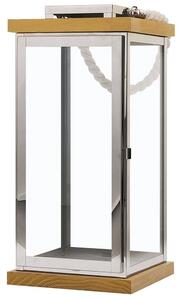 Lucerna BORNEO 41 cm Kov Stříbrná