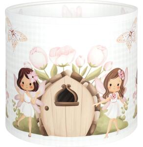 Brilagi - Stínidlo univerzální BOBO E27 pr. 15 cm bílá/růžová/víly