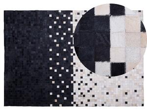 Koberec ERFELEK Černá 140 x 200 cm Kůže