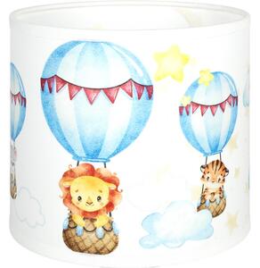 Brilagi - Stínidlo univerzální BOBO E27 pr. 15 cm bílá/zvířátka