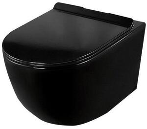 Závěsná WC mísa Calani Loyd Slim Black