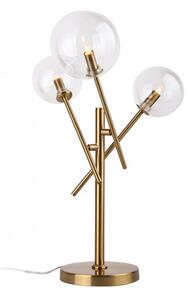 Maxlight T0035 Stolní lampa LOLLIPOP zlatá + čiré sklo