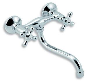 Dřezová baterie Novaservis Titania Retro II s otočným ramínkem 150 mm chrom 99170/T.0