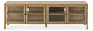 TV stolek v dekoru dubu v přírodní barvě 160x50x40 cm Ceci – MOME