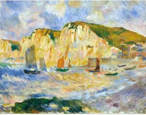 Reprodukce obrazu Auguste Renoir - Sea and Cliffs, 90 x 70 cm