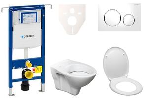 Cenově zvýhodněný závěsný WC set Geberit do lehkých stěn / předstěnová montáž + WC Ceramia S-Line Pro 111.355.00.5ND4