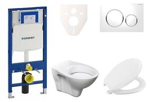 Cenově zvýhodněný závěsný WC set Geberit do lehkých stěn / předstěnová montáž + WC Ceramia S-Line Pro 111.300.00.5NR4