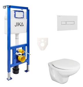 Cenově zvýhodněný závěsný WC set Jika do lehkých stěn / předstěnová montáž + WC Fayans Neo SIKOJSJ1