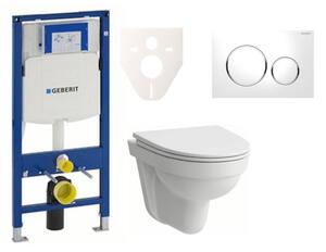 Cenově zvýhodněný závěsný WC set Geberit do lehkých stěn / předstěnová montáž + WC Laufen Laufen Pro Nordic SIKOGES3H4