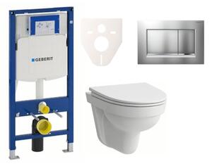 Cenově zvýhodněný závěsný WC set Geberit do lehkých stěn / předstěnová montáž + WC Laufen Laufen Pro Nordic SIKOGES3H7