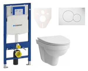 Cenově zvýhodněný závěsný WC set Geberit do lehkých stěn / předstěnová montáž + WC Laufen Laufen Pro Nordic SIKOGES3H1