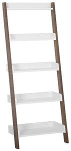 Regál s 5 policemi MOBILE TRIO 164 cm Hnědá/Bílá