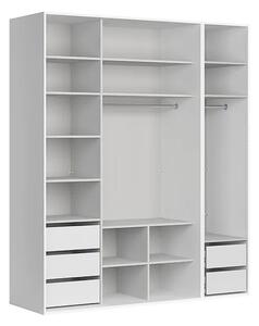 Šatní skříň Flex 106, korpus, 200 cm, bílá