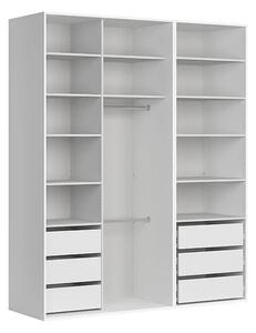 Šatní skříň Flex 108, korpus, 195 cm, bílá