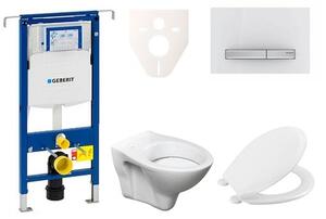 Cenově zvýhodněný závěsný WC set Geberit do lehkých stěn / předstěnová montáž + WC Ceramia S-Line Pro 111.355.00.5NR8