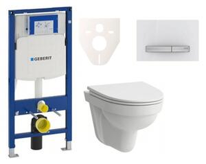 Cenově zvýhodněný závěsný WC set Geberit do lehkých stěn / předstěnová montáž + WC Laufen Laufen Pro Nordic SIKOGES3H8