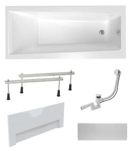 Obdélníková vana Laguna Idea Plus 170x75 cm akrylát levá i pravá SIKOID1700ANP