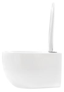 Rea Lars, závěsná WC mísa Rimless 50x37x29 cm včetně sedáku s pomalým zavíráním, bílá, REA-C9500