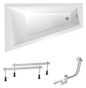 Asymetrická vana Laguna Idea Plus 160x100 cm akrylát levá SIKOID1600LAPN